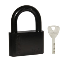 Замок Fuaro (Фуаро) навесной PL-WEATHER-1560 Black 4 fin key ( PL-15-60) диск. /блистер 