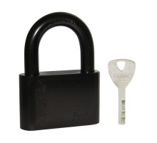 Замок Fuaro (Фуаро) навесной PL-WEATHER-1560 Black 4 fin key ( PL-15-60) диск. /блистер 