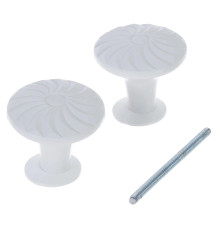 Ручка-кнопка veles (ВЕЛЕС) БУ (белый) 