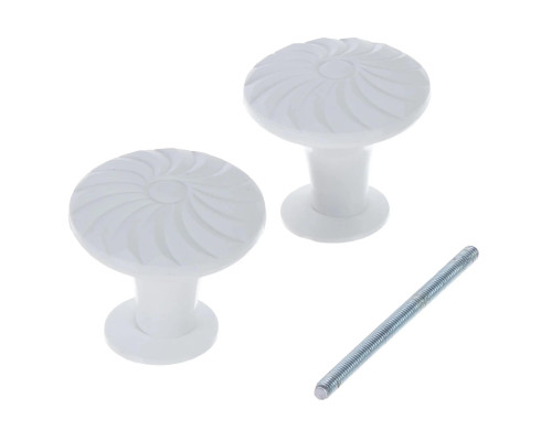 Ручка-кнопка veles (ВЕЛЕС) БУ (белый)