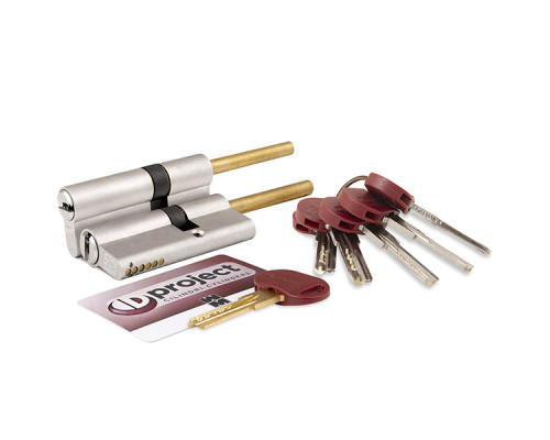 Цилиндровый механизм Mottura (Моттура) под вертушку (дл. шток) DPC1P4131 S3 (72 мм/36+10+26) САТИН.НИКЕЛЬ, 5+1 кл.