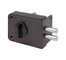 Замок Omega (Омега) накладной цилиндровый ЗН1-1 ПНЗ медь, 5 кл. 