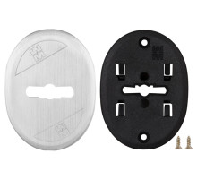 Накладка Mottura (Моттура) на сувальдный замок овальная 95.323 (МАТОВЫЙ ХРОМ), 1 шт 