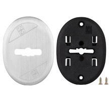 Накладка Mottura (Моттура) на сувальдный замок овальная 95.323 (МАТОВЫЙ ХРОМ), 1 шт 