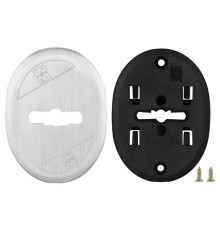 Накладка Mottura (Моттура) на сувальдный замок овальная 95.323 (МАТОВЫЙ ХРОМ), 1 шт 