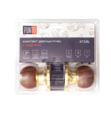 Ручка Punto (Пунто) защелка DK672/BL WD-ET (кл./фик.) дерево 