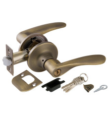 Ручка Punto (Пунто) защелка DK620 MAB-ET (6020 MAB-E) (кл./фик.) мат. бронза 