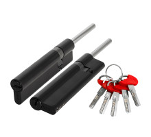 Цилиндровый Fuaro (Фуаро) механизм D-PRO5007 Tang 90 w/k (55+10+25) BL-24 черный 5Key без верт. 