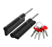 Цилиндровый Fuaro (Фуаро) механизм D-PRO5007 Tang 90 w/k (55+10+25) BL-24 черный 5Key без верт. 