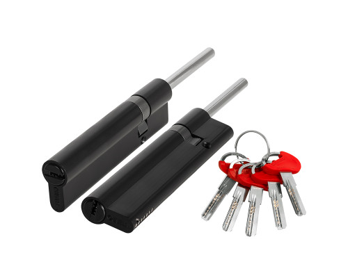 Цилиндровый Fuaro (Фуаро) механизм D-PRO5007 Tang 90 w/k (55+10+25) BL-24 черный 5Key без верт.