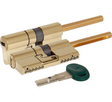 Цилиндровый механизм Mottura (Моттура) под вертушку (дл. шток) C31P513101LC5 (82 мм/46+10+26), ЛАТУНЬ (PVD) 