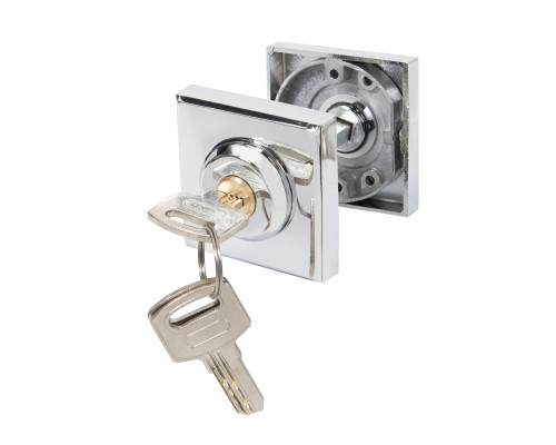 Ручка поворотная Ajax (Аякс) с фиксацией ключом BK6.FIX.JK CP-8 хром