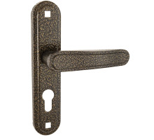 Ручка дверная Absolyute (Абсолют) на планке РФ1-55/03А (бронза антик) 