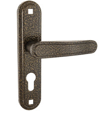 Ручка дверная Absolyute (Абсолют) на планке РФ1-55/03А (бронза антик) 