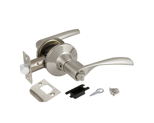 Ручка Ajax (Аякс) защелка DK610 SN-BK (6010 SN-B) (фик.) мат. никель