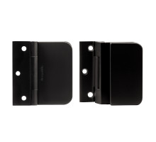 Петля Armadillo (Армадилло) для стеклянной двери Space.GL.H01 (2 шт) BL черный 