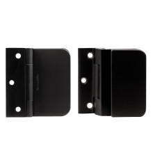 Петля Armadillo (Армадилло) для стеклянной двери Space.GL.H01 (2 шт) BL черный 