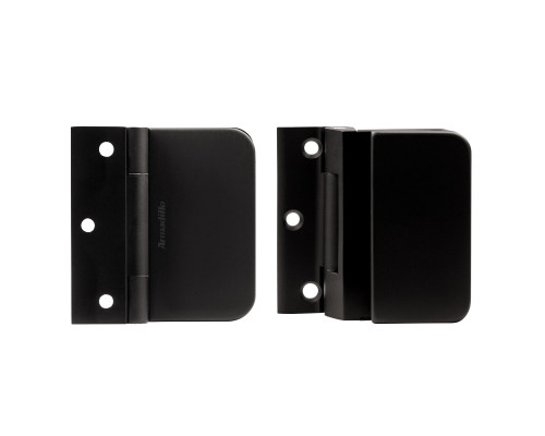 Петля Armadillo (Армадилло) для стеклянной двери Space.GL.H01 (2 шт) BL черный