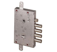 Замок Cisa (Чиза) врезной сувальдный с защёлкой NEW CAMBIO FACILE 57.665.48 (тех. упаковка), ключ 64 мм 