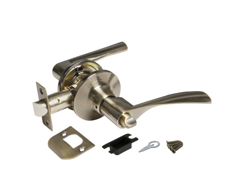 Ручка Ajax (Аякс) защелка DK610 AB-BK (6010 AB-B) (фик.) бронза