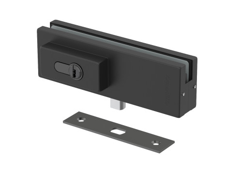 Замок Armadillo (Армадилло) для стеклянной двери Range.GL.L10 BL