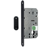 Замок Guardian (Гардиан) межкомнатный магнитный под цилиндр Soft 11М BL, черный матовый /128:5968/ 