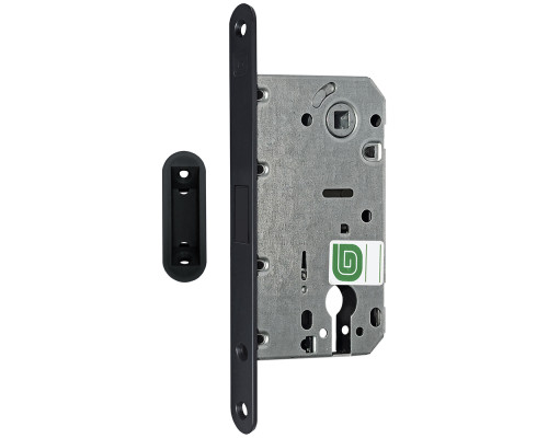 Замок Guardian (Гардиан) межкомнатный магнитный под цилиндр Soft 11М BL, черный матовый /128:5968/