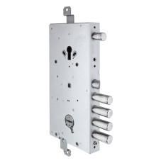 Замок Mottura (Моттура) врезной двухсистемный 54.J916M-S My Key (левый), перекод. с торца, кл. 60 мм, без накл. 