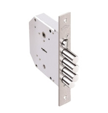 Замок Elbor (Эльбор) врезной сувальдный с задвижкой и защёлкой Гранит 1.06.41 (правый), 5 кл. /00446/ 