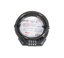 Замок Punto (Пунто) тросовый PK-BIKE-1010-CODE (10х1000) /подвес 