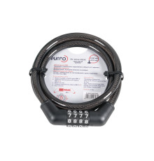 Замок Punto (Пунто) тросовый PK-BIKE-1010-CODE (10х1000) /подвес 