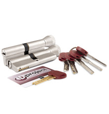 Цилиндровый механизм Mottura (Моттура) с вертушкой DPC1F3636 S3 (72 мм/31+10+31) САТИН.НИКЕЛЬ, 5+1 кл. 