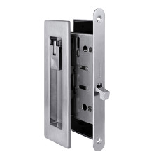 Защелка Armadillo (Армадилло) с ручками для раздвижных дверей SH.URB153.KIT011-BK (SH011 URB) MWSC-33 итальянский тисненый 