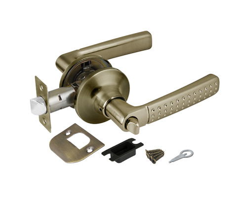 Ручка Punto (Пунто) защелка DK626 AB-BK (6026 AB-B) (фик.) бронза