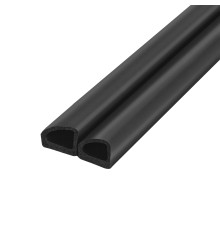 Уплотнитель Fuaro (Фуаро) без клеевой основы WADH/D-14,5x13,5mm (031), BLACK черный 100 m 