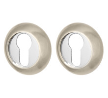 Накладка Armadillo (Армадилло) под цилиндр ET.R.LD54 (ET-1) SN/CP-3 матовый никель/хром 