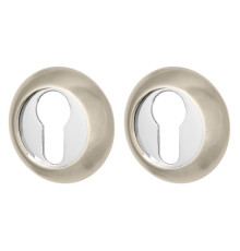 Накладка Armadillo (Армадилло) под цилиндр ET.R.LD54 (ET-1) SN/CP-3 матовый никель/хром 