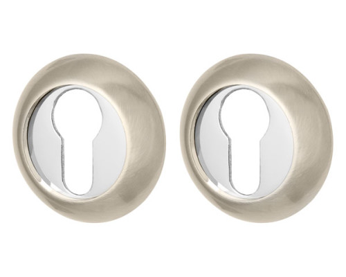 Накладка Armadillo (Армадилло) под цилиндр ET.R.LD54 (ET-1) SN/CP-3 матовый никель/хром