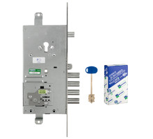 Замок Mottura (Моттура) врезной двухсистемный 54.J936M-D MyKey (правый), перекод. с торца, кл. 60 мм, без накл. 