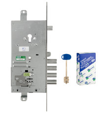 Замок Mottura (Моттура) врезной двухсистемный 54.J936M-D MyKey (правый), перекод. с торца, кл. 60 мм, без накл. 