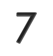 Цифра Fuaro (Фуаро) &quot 7&quot самоклеящаяся ABS (50х37) (FUARO) BL черный 
