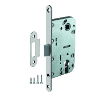 Корпус Ajax (Аякс) врезного замка c защёлкой PLASTLP85-50 SN матовый никель 