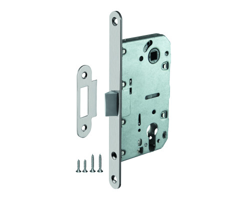 Корпус Ajax (Аякс) врезного замка c защёлкой PLASTLP85-50 SN матовый никель