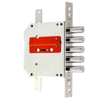 Замок Border (Бордер) врезной сувальдный ЗВ8-6 ПК5Т/15 с тягами (прав.), 5 кл. /72201/ 