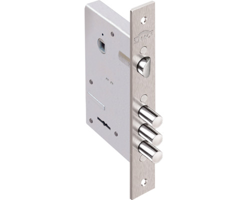 Замок Elbor (Эльбор) врезной сувальдный с защёлкой Кремень 1.04.27, 5 кл. /00452/