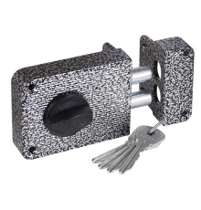 Замок Zenit (Зенит) накладной ЗН 1-3 серебро 