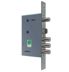 Замок Guardian (Гардиан) врезной сувальдный с задвижкой и защёлкой ЗВ 30.12, 4 кл. /123:107/ 