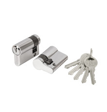 Цилиндровый Fuaro (Фуаро) механизм (100 ZA/50) 1000ZAKey50(5+10+35) CP хром 5Key 