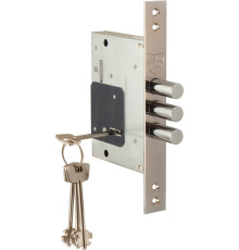 Замок Kale kilit (Кале килит) врезной сувальдный 257/L (тех. комплектация), 4 кл. (кл. 60 мм) 