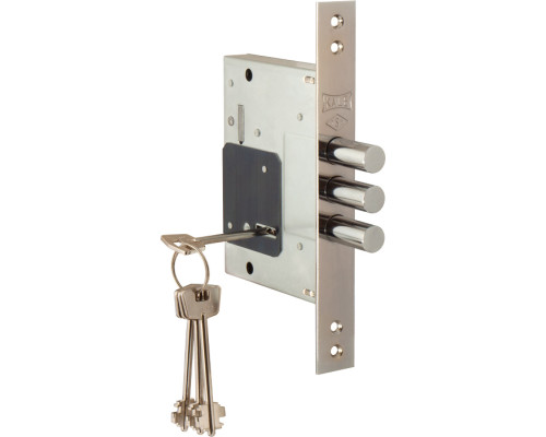 Замок Kale kilit (Кале килит) врезной сувальдный 257/L (тех. комплектация), 4 кл. (кл. 60 мм)